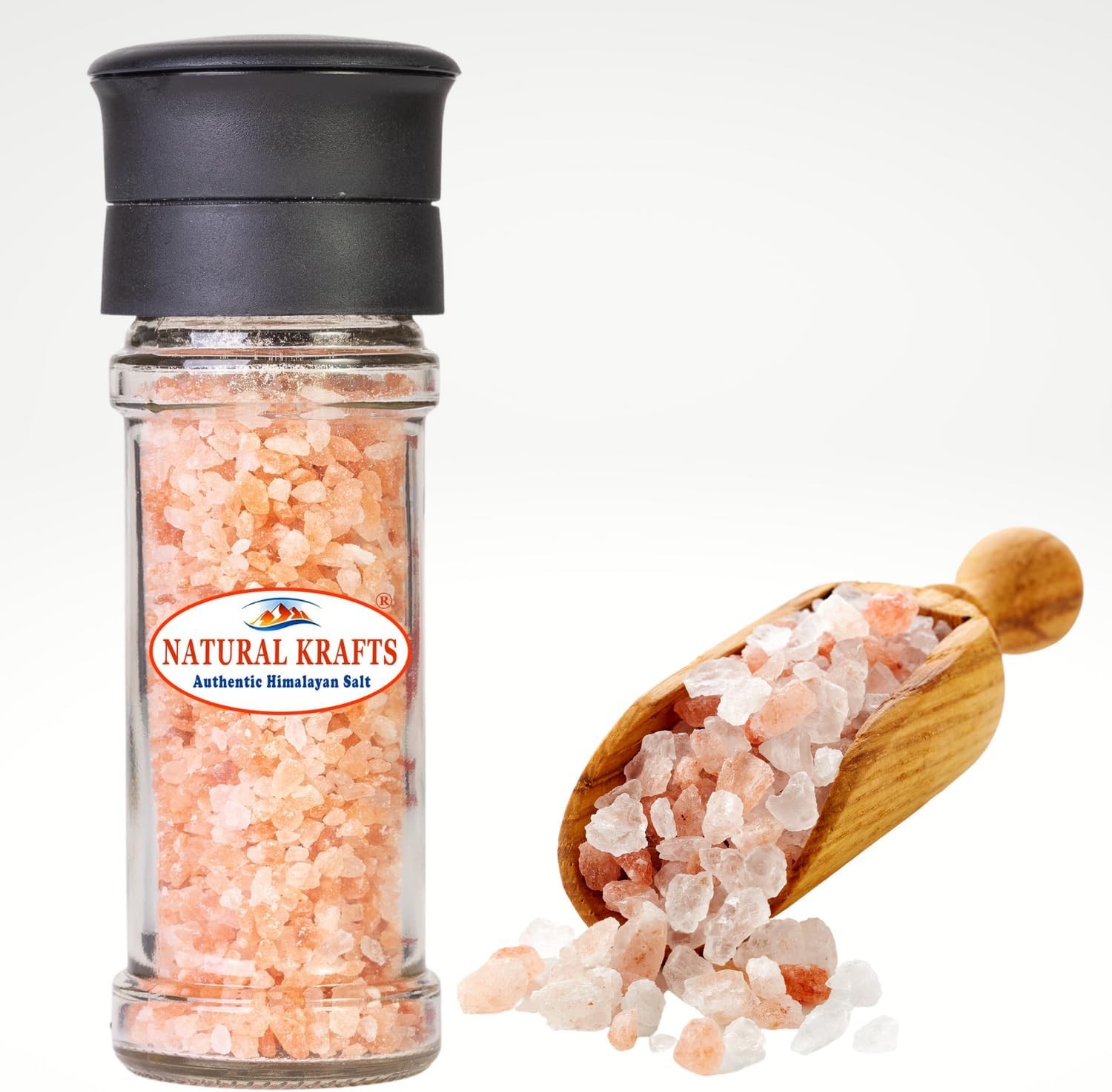 Himalayan Pink Giant Spice Grinder Refillable – 400g/14.1oz Coarse Rose Cryst