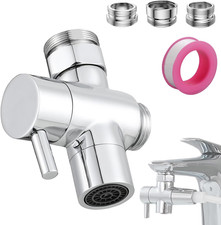 Roscid Shower Diverter Valve Brass Splitter Tap Adapter Bathroom Kitchen