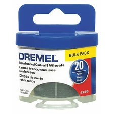 Dremel 426B Cut-Off Wheel Kit, 1 1/4 In Dia, 0.05 In Thick, Reinforced