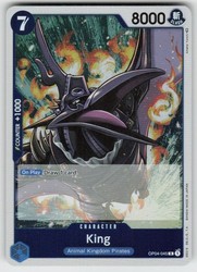 King OP04-045 Rare Foil Kingdoms of Intrigue One Piece TCG