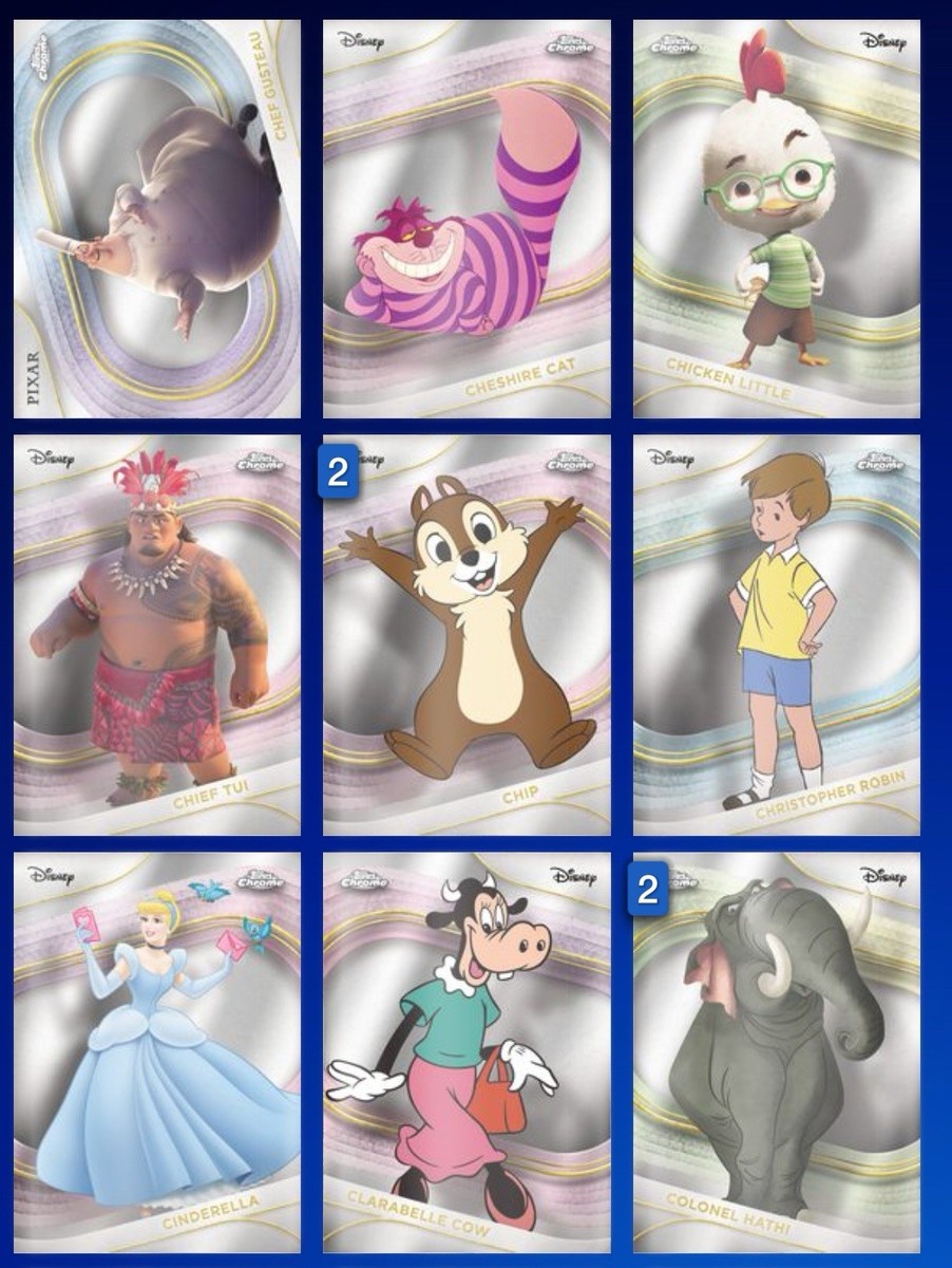Topps Disney Collect Digital 2025 Topps Chrome Disney Complete Set