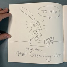 Vtg School Is Hell by Matt Groening - 1st Edition - Signed w/Drawing 1987