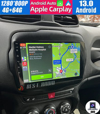 For 2015-2020 Jeep Renegade Apple Carplay Android13 Car Stereo Radio GPS Navi FM