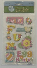 Easter Crafts EASTER FUN Dimensional Stickers FUN EGG HUNTS