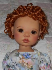 Kemper LAUREN Synthetic Mohair Doll Wig SIZE 12/13 CARROT RED Short Curls NWT