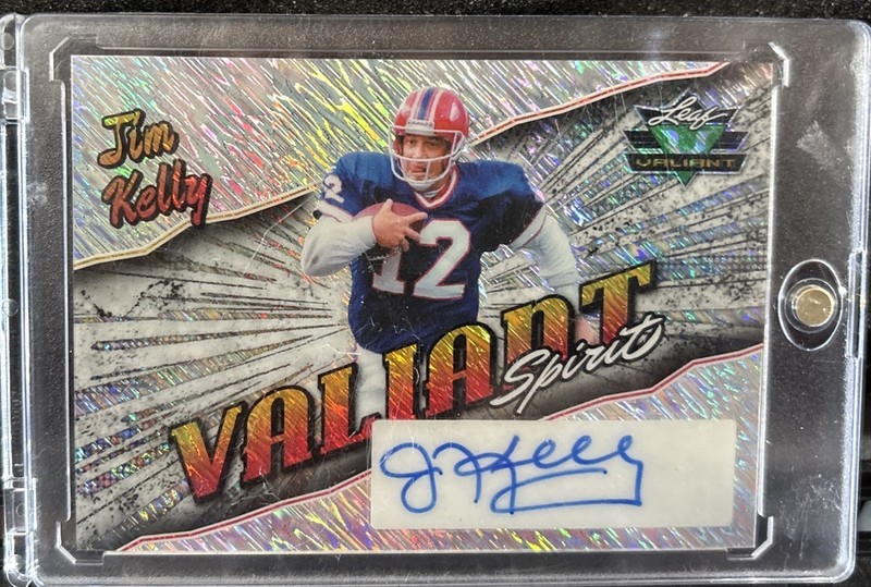 2025 Leaf Valiant Spirit Jim Kelly 1/1 Auto Silver Shimmer