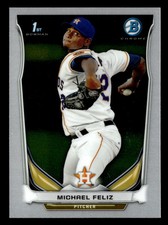 2014 Bowman #BCP45 Michael Feliz Chrome Prospects Card