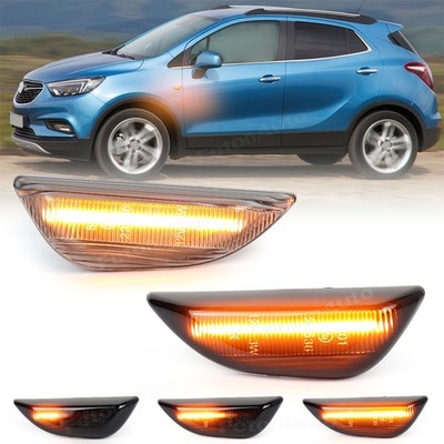 2x Glasklar Schwarz LED Seitenblinker Blinker Für Opel Mokka Mokka X Chevrolet