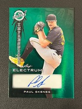 Paul Skenes 2024 Leaf Electrum Auto Inked Impressions Green /15 Pirates 