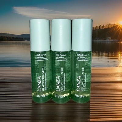 3 PACK! LANZA HEALING STRENGTH NEEM FORTIFYING COMPLEX SILK SERUM SPRAY 3.4 OZ
