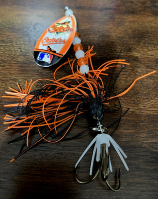 Baltimore Orioles Fishing In-Line Spinner 7 inches long Collectible