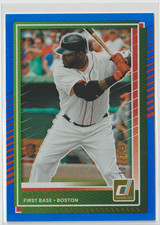 2025 PANINI DONRUSS BASEBALL DAVID ORTIZ BLUE FOIL 107/149 BOSTON RED SOX