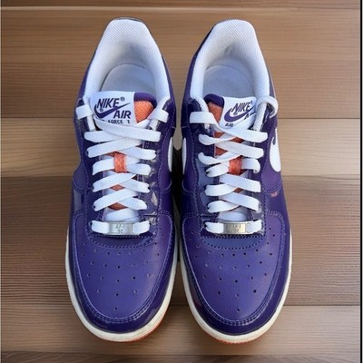 Nike Air Force 1 Low Women Size 8 Purple Orange Patent Leather Excellent