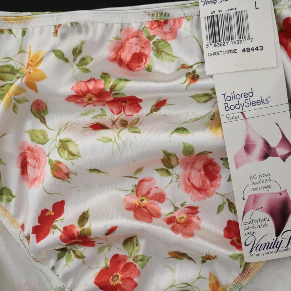 NUEVO Vanity Fair De Colección Body A Medida Elastizado Satén Corte Alto Calzoncillo Panty GRANDE Foto 2 de 4