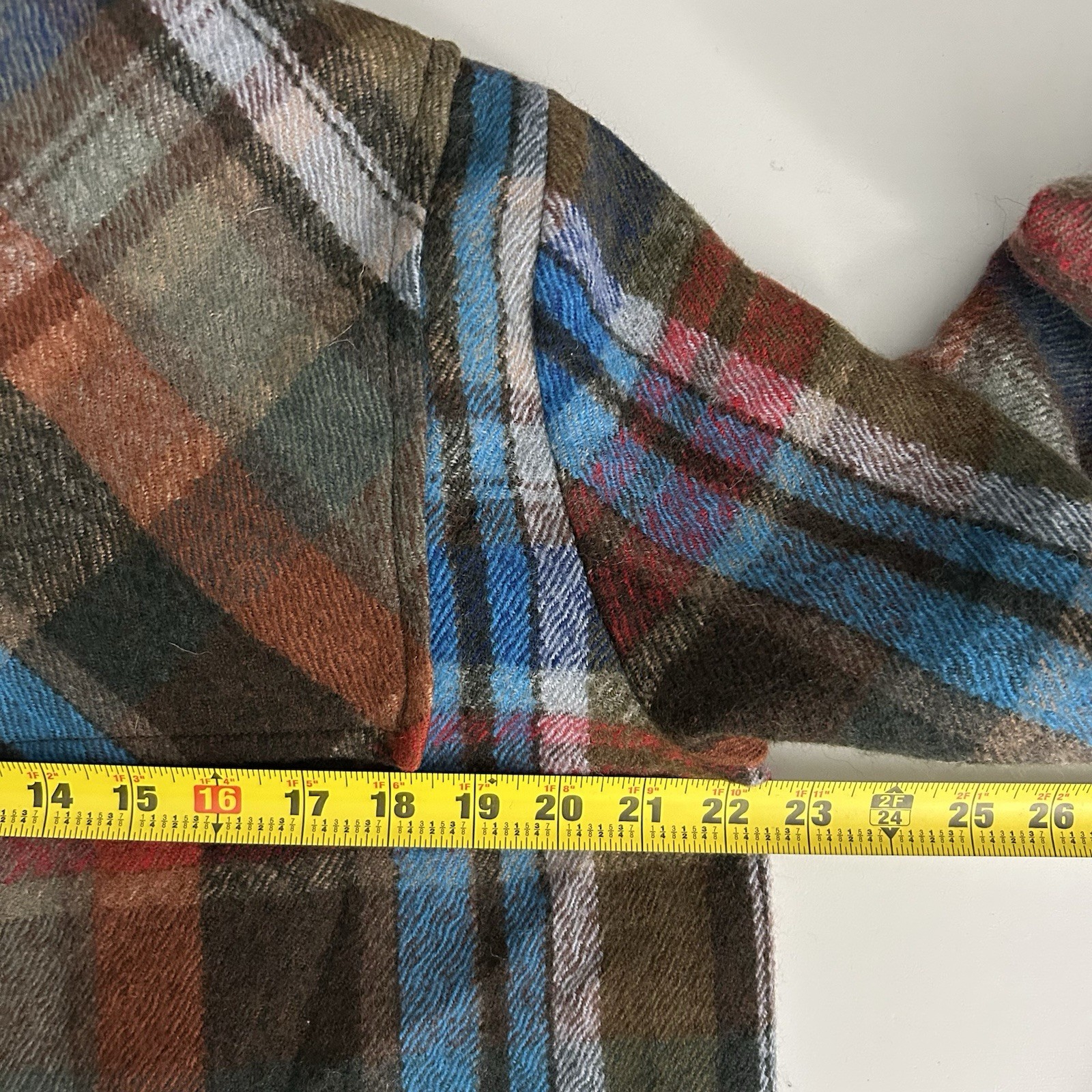 Veronica Beard Virgin Wool Hooded Plaid Duffel Jacket Womens Size 12