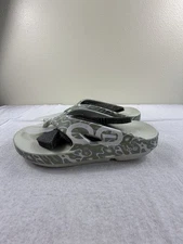 Oofos OOahh Sport Slide Sandal Cosmic Gray Water Camo Mens 8 Wmns 10 New