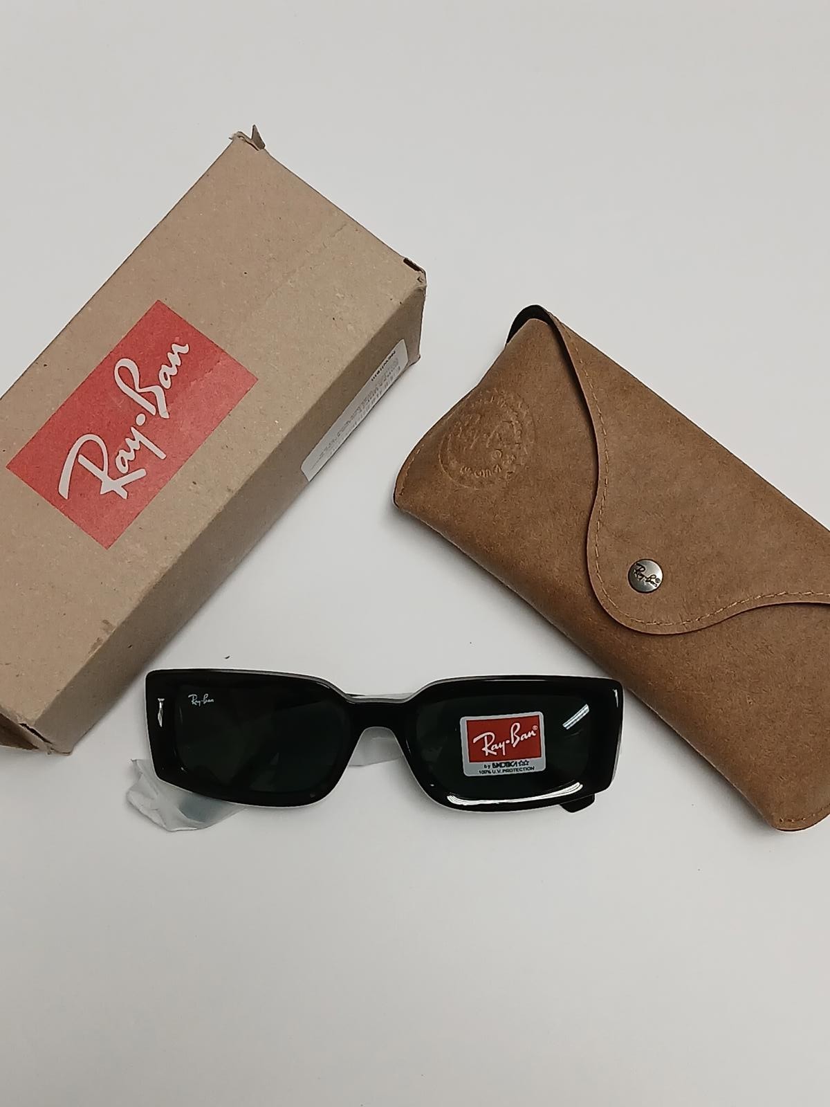 Ray-Ban Classic Rectangular Black Sunglasses with… - image 2