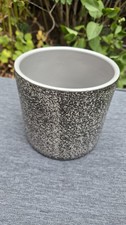 Small Round Ceramic Indoor Grey Plant Pot