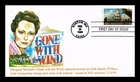 IRISH IMMIGRATION FIRST DAY ISSUE GONE WITH THE WIND GG CACHET US COVER