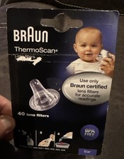 40 Braun Replacement Thermoscan Lens ear Filters new in sealed packaging