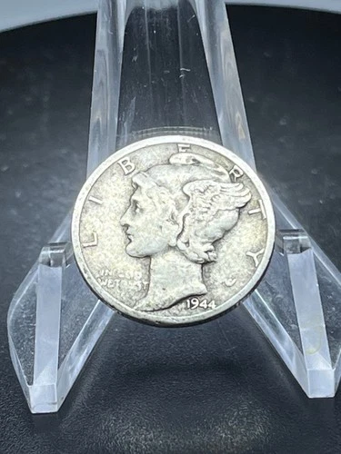 1944 D  Mercury Dime circulated 90% Silver Fine  # PS169