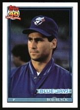 1991 Topps Baseball Bud Black #292 Toronto Blue Jays