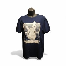 Pok mon Youth XXL 18 Pikachu Graphic T-Shirt Navy Blue T-shirt JC152