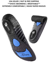 Soft-soled Sports Insoles for Men Shock-absorbing and Breathable Size 8 - 11