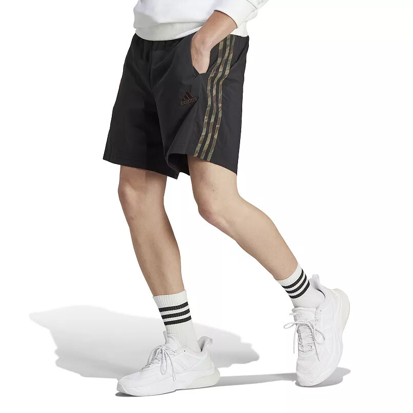 adidas Men's Black/Olive Strata Essentials 7