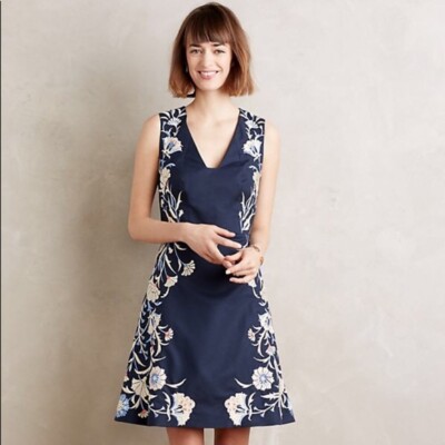 moulinette soeurs embroidered dress Anthropologie Moulinette Soeurs Versailles Lace Dress