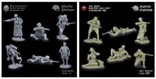 PLASTIC PLATOON 2 set German and Soviet soldiers Stalingrad WW2 1:32