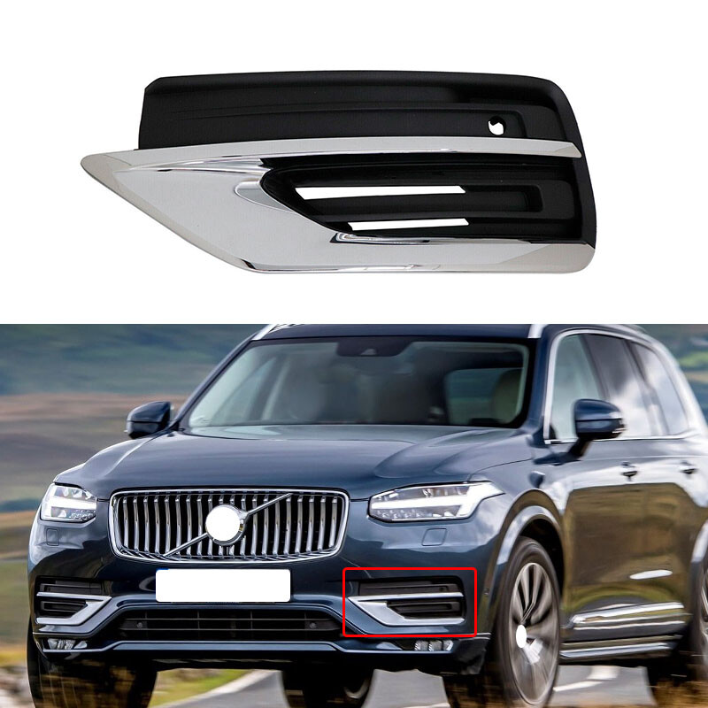 Left Front Bumper Fog Light Cover Grille Bezel Trim For Volvo XC90