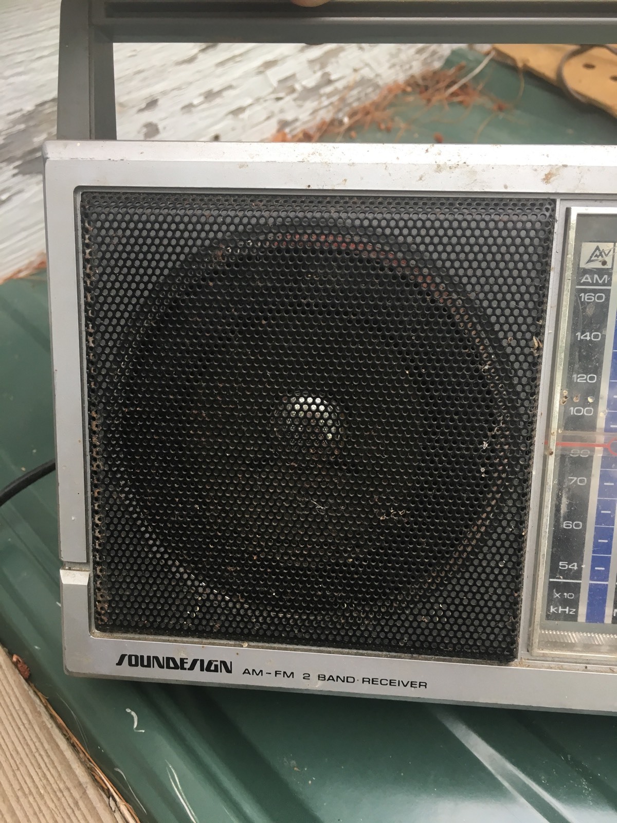 VTG PORTABLE Soundesign Transistor Radio Model No. 2277-D 4C Battery AC AM/FM HK