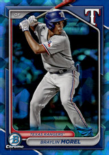 2024 Bowman Draft Sapphire Edition Braylin Morel #BDC-169 Rangers