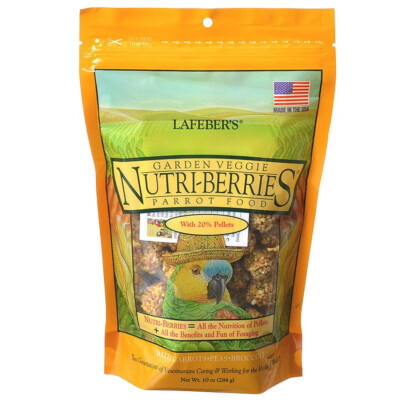 Lafeber's  Garden Veggie Nutri-Berries Parrot Food net weight 10 oz