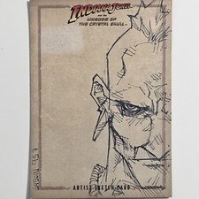 INDIANA JONES Sketch Card / JASON KEITH PHILLIPS Comics Artist / ONE OF A KIND!!