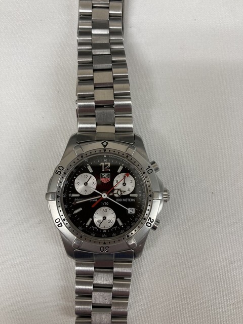 TAG Heuer Professional Men's Black Watch - Ck1110-0 for sale online | eBay