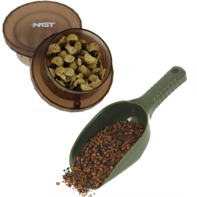Boilie Grinder Krusha and Baiting Spoon for Boilies Pellets Carp Fishing Bait 