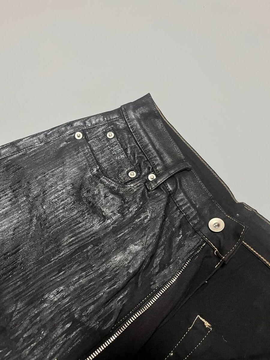 Rick Owens Black Waxed Bolan Jeans DRKSHDW Size 34 | eBay Rick Owens Black Waxed Bolan Jeans DRKSHDW Size 34 | eBay