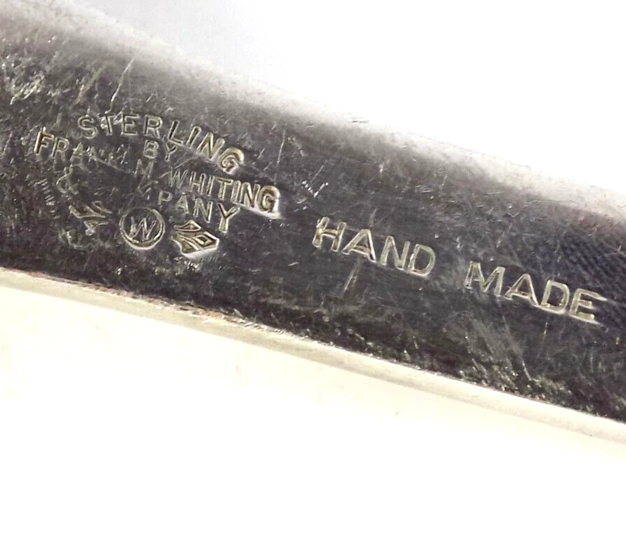 JUEGO DE SERVIR ENSALADA DE VID DE UVA DE PLATA ESTERLINA FRANK M WHITING | 184,6 GR | #8110 Foto 4 de 4