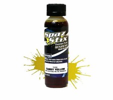 Spaz Stix - Candy Yellow Airbrush Ready Paint, 2oz Bottle