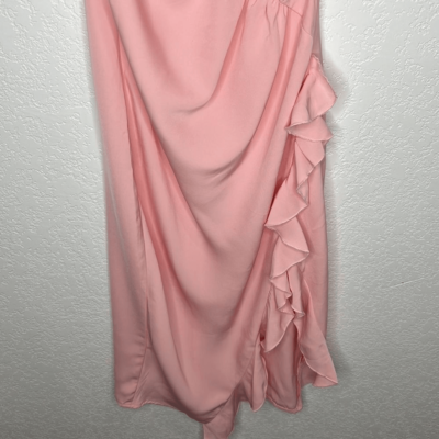 NWT More To Come Revolve Natasha Ruffle Midi Dress in Pink Small