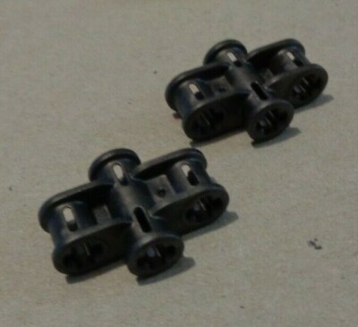 LEGO TECHNIC 6251539 42797 Cross Block 3x2x1 Titan Metal x2