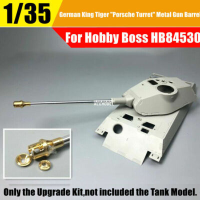 1/35 Scale German King Tiger Bolshe Tank Metal Gun Barrel for Hobby Boss HB84530