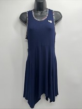 Gola x Anthropologie Women's Sleeveless Blue Motif Sun's Out Mini Dress Size M