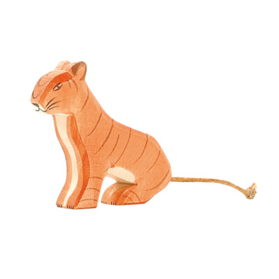 Tiger sitzend - Ostheimer 20102 Holzfigur NEU
