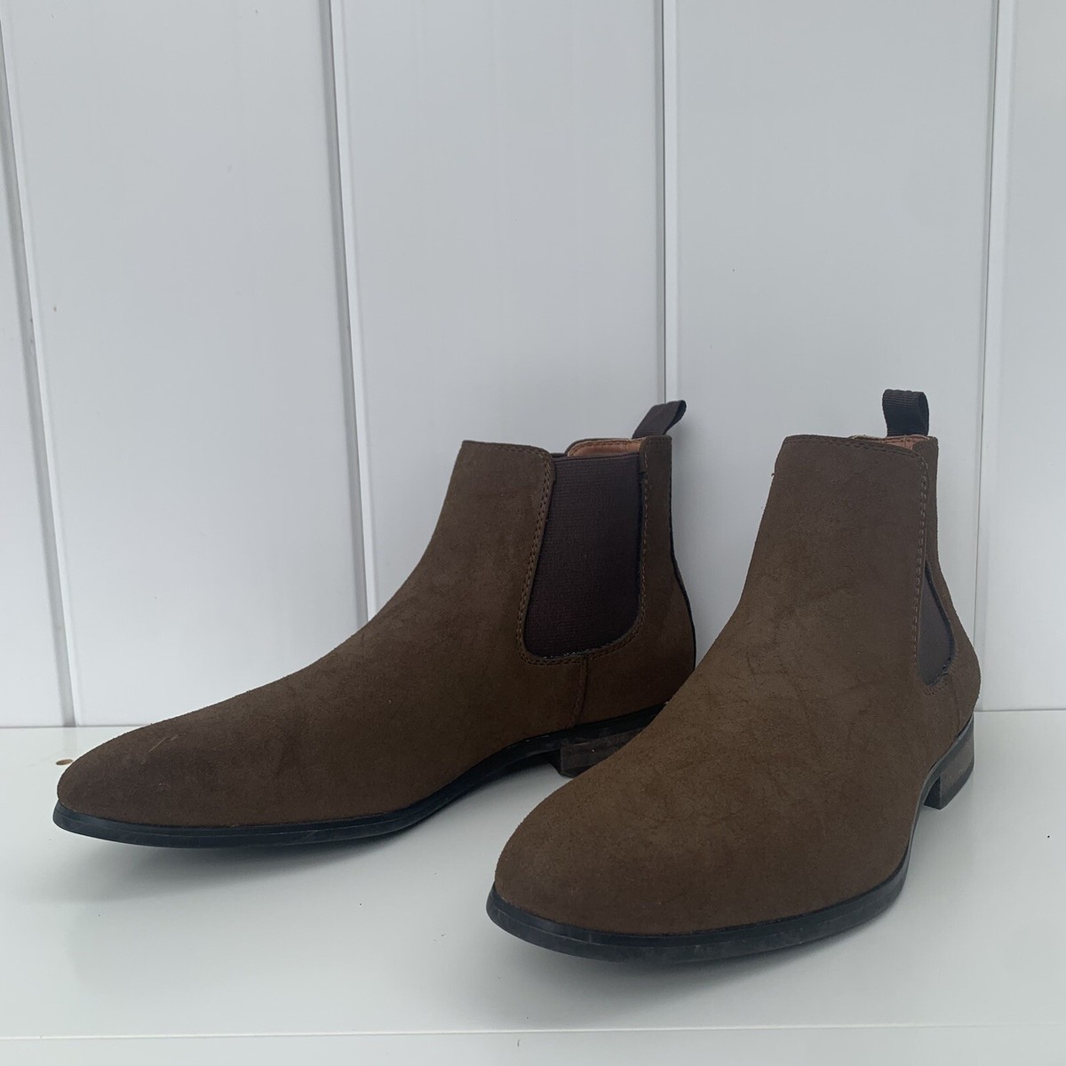 Men\'s Abound Suede Chelsea Boots - Classic Slip-On Style. Size 13. Amazon.com | JIONS Slip-on Suede Chelsea Boots Men, Genuine  main image 4