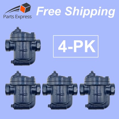 [4-PK] 1/2'' DAVID  Inverted Bucket Steam Trap w/Built-In Strainer (Max 125 psi)