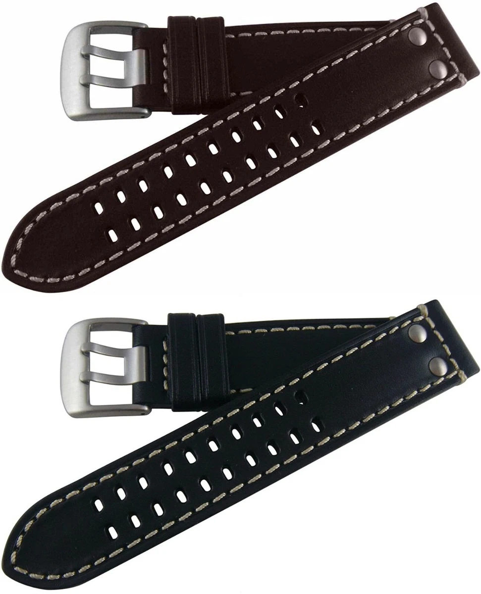 Hadley Roma MS915 Luminox Style Leather Replacement Watch Band