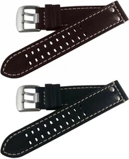 Hadley-Roma MS915 Luminox Style Leather Replacement Watch Band Strap 22mm-26mm